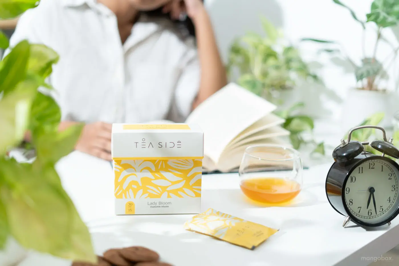 tea packet food photography